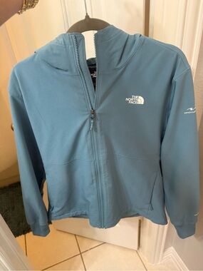 The North Face Kids' Teal Blue Full-Zip Hooded Jacket